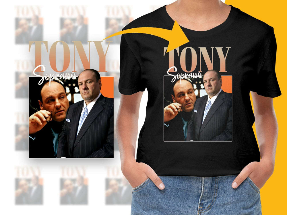 Tony Soprano T-Shirt, TV Show Character Graphic Tee, Classic Drama Series Fan Merch, Unisex Clothing