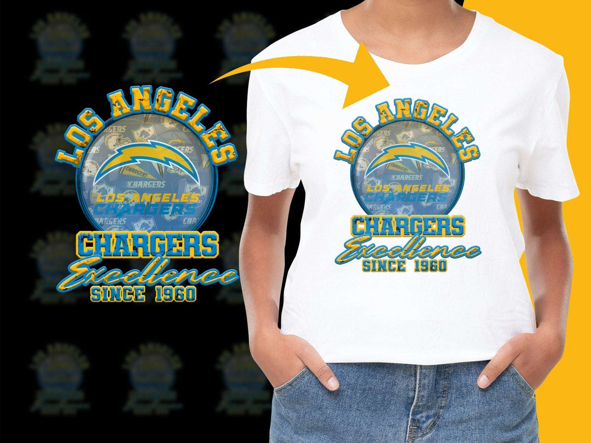 Los Angeles Chargers T-Shirt, Retro Sports Fan Excellence Since 1960, Casual Wear