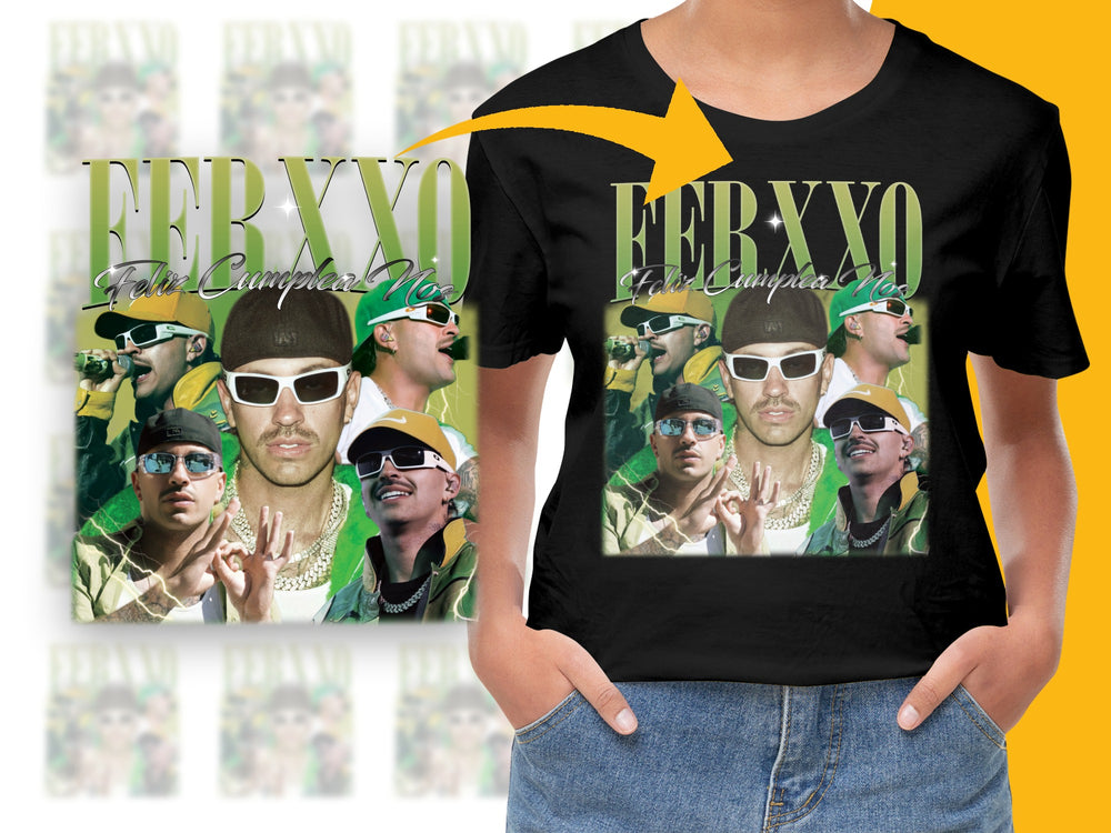 Ferxxo T-Shirt, Urban Music Artist Graphic Tee, Casual Streetwear, Unisex Fashion Top, Fan Merchandise, Bold Print Design