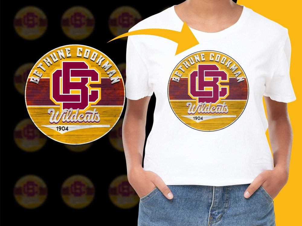 Bethune Cookman Wildcats T-Shirt 1904, Vintage Style College Logo Tee, Unisex Graphic Shirt
