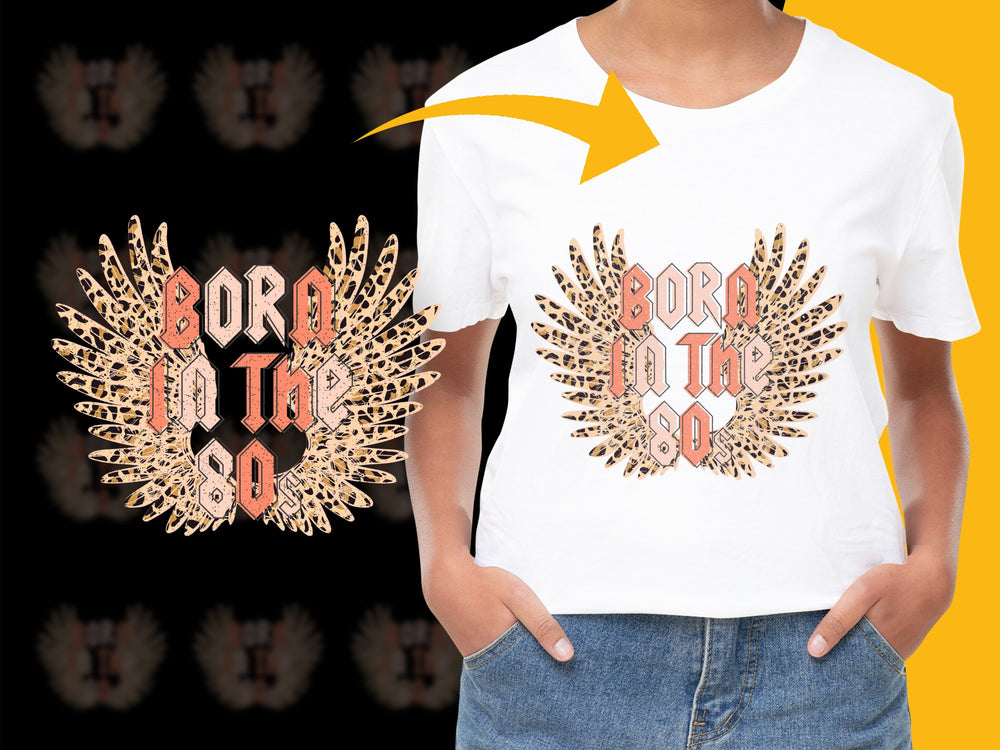 Vintage 80's Graphic T-Shirt, Born in the 80s Retro Tee, Unisex Adult Clothing, Casual Streetwear, Classic White Shirt with Bold Print