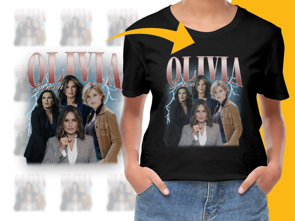 Olivia Benson Graphic T-Shirt, Women's Detective Inspired TV Show Tee, Casual Fan Apparel, Trendy Gift Idea