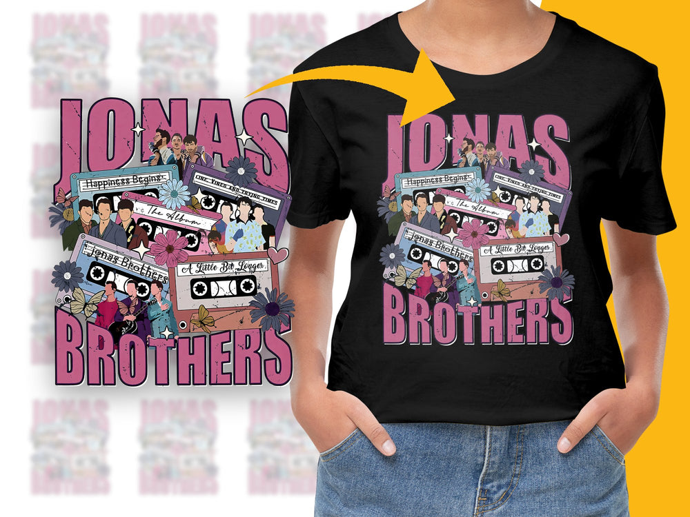 Jonas Brothers Vintage Style Concert T-Shirt, Pop Band Fan Merch, Retro Graphic Tee, Music Lover Gift
