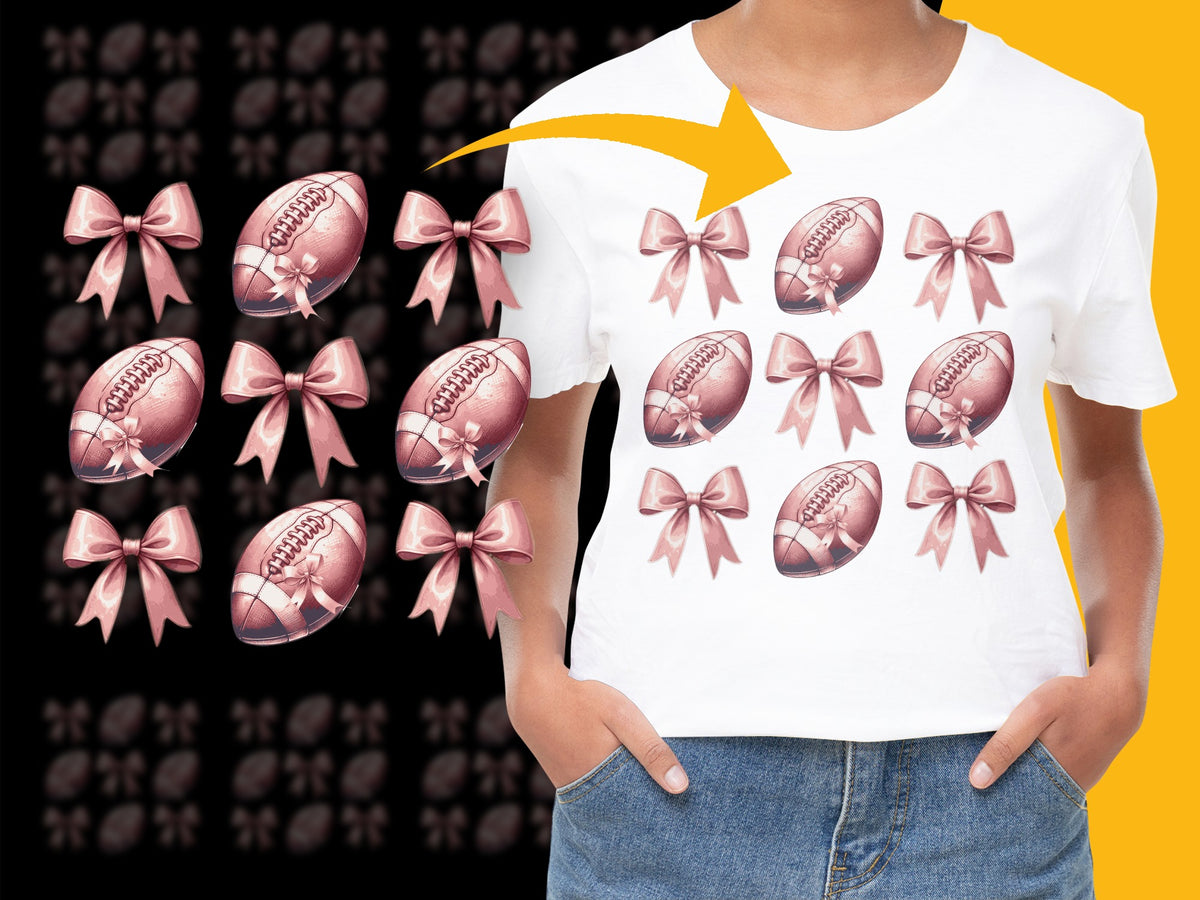 Festive Easter Egg T-Shirt, Pink Bow Printed Graphic Tee, Spring Season Fashion, Casual Wear for All Ages