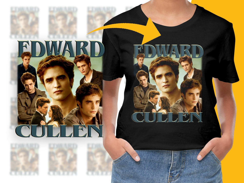 Edward Cullen T-Shirt, Twilight Saga Tee, Robert Pattinson Graphic Shirt, Fan Gift Idea, Movie Merchandise, Unisex Clothing