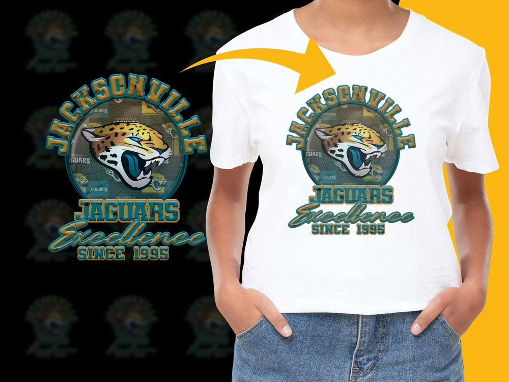 Jacksonville Jaguars Excellence T-Shirt, Vintage Sports Tee, Since 1995 Graphic, Unisex Football Shirt