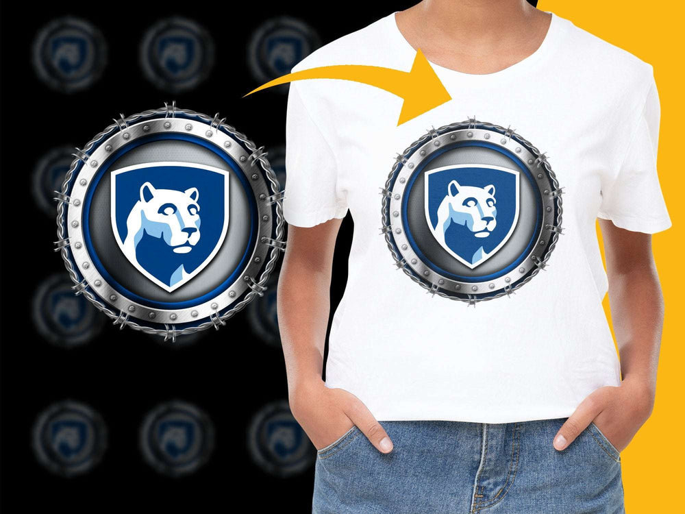 Unique Bear Logo Graphic T-Shirt, Stylish Vintage Emblem Tee, Casual Streetwear, Animal Design Top, Unisex Fashion Shirt