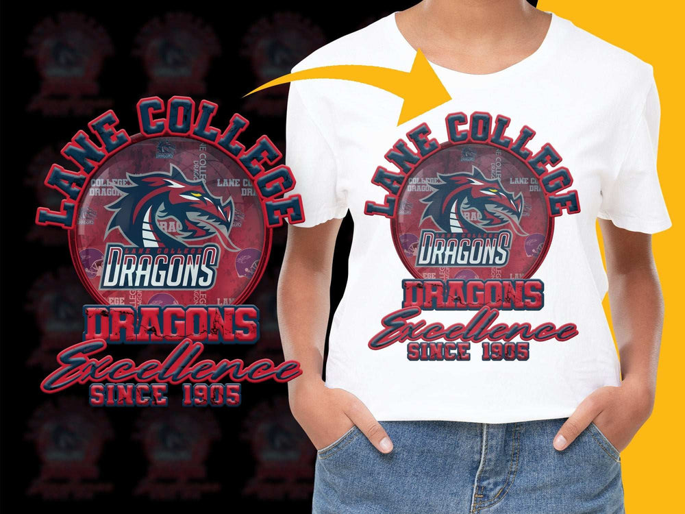 Lane College Dragons Excellence Since 1905 PNG File