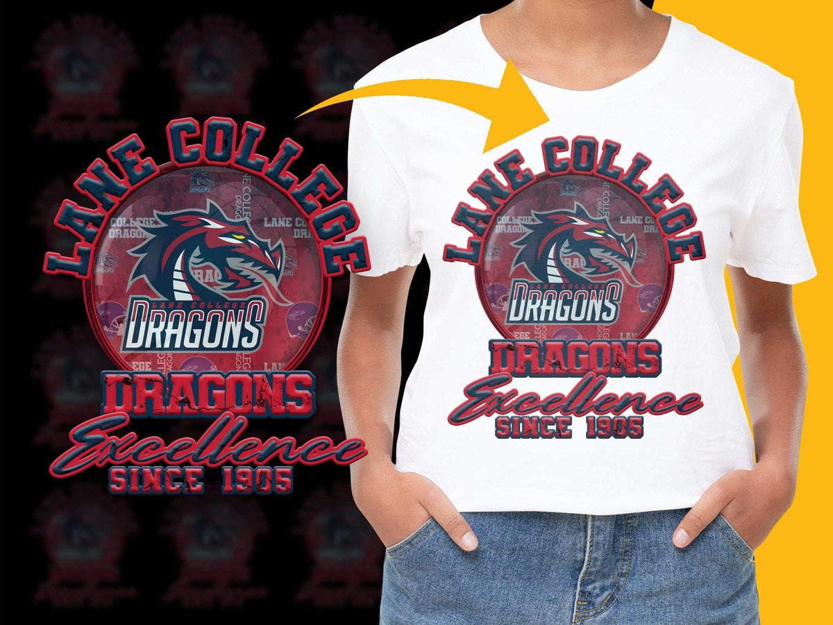Lane College Dragons Excellence Since 1905 PNG File