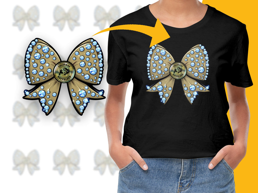 Women's Butterfly Graphic T-Shirt, Unique Blue Crystal Design, Black Cotton Tee, Fashionable Casual Wear