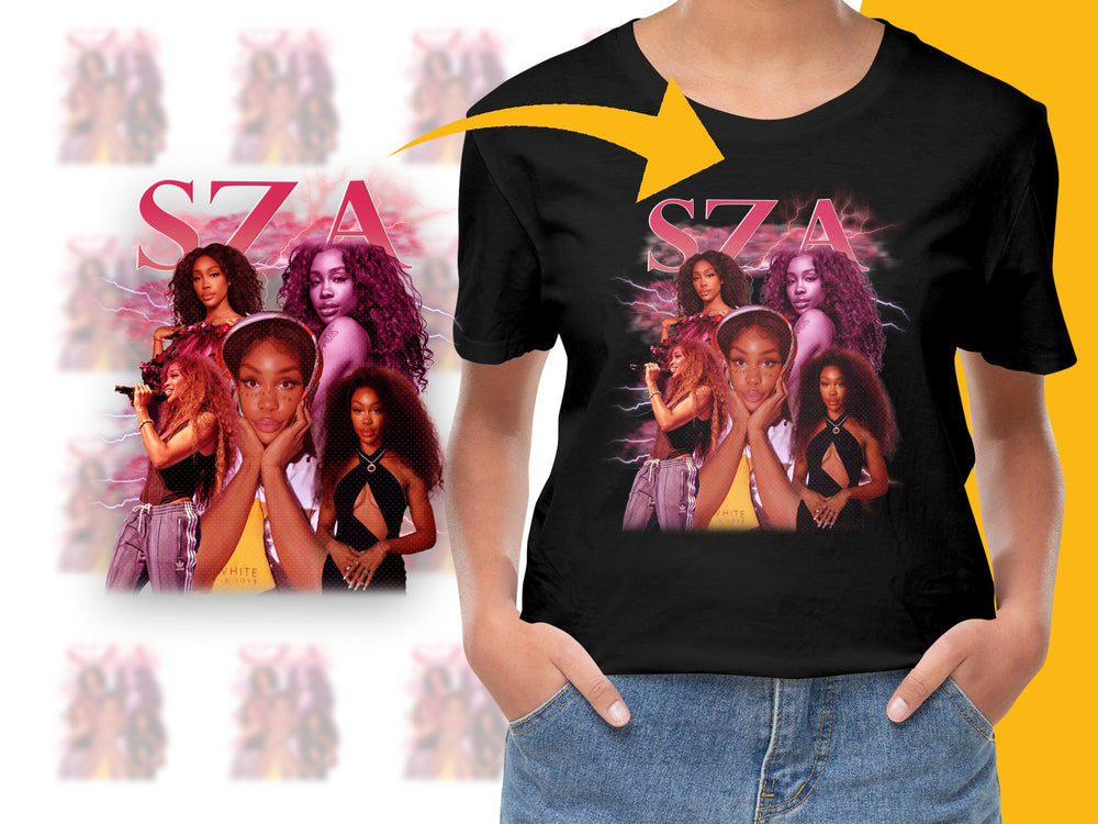 SZA Fan T-Shirt, Colorful Graphic Tee, Women's Music Artist Shirt, Unique Gift Idea