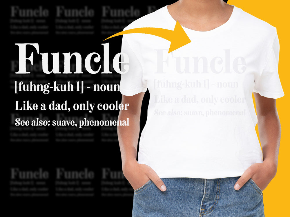 Fun Uncle T-Shirt, Like a Dad Only Cooler, Unique Family Gift, Men's Graphic Tee, Cool Uncle Present, Birthday Idea
