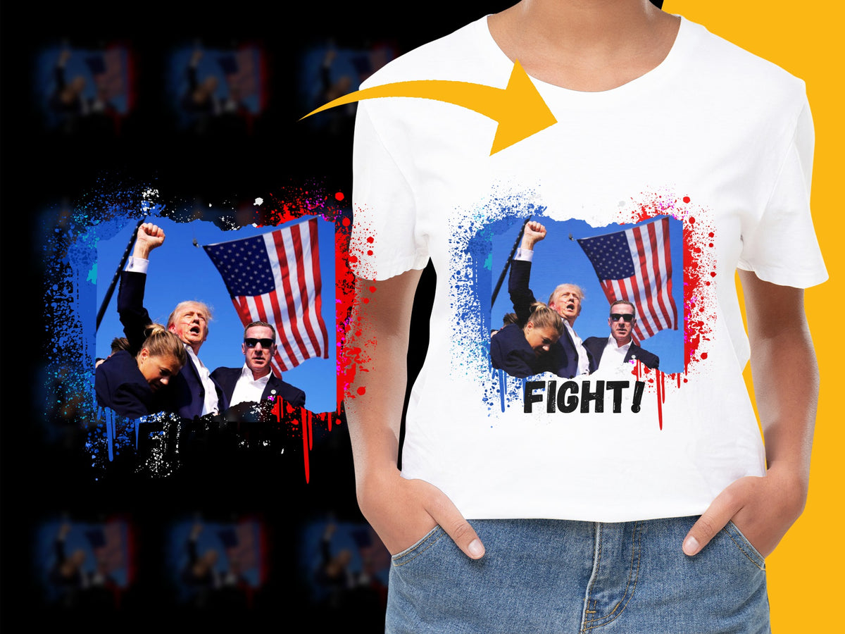 Patriotic T-Shirt American Flag Political Rally Graphic Tee Unisex Casual Top