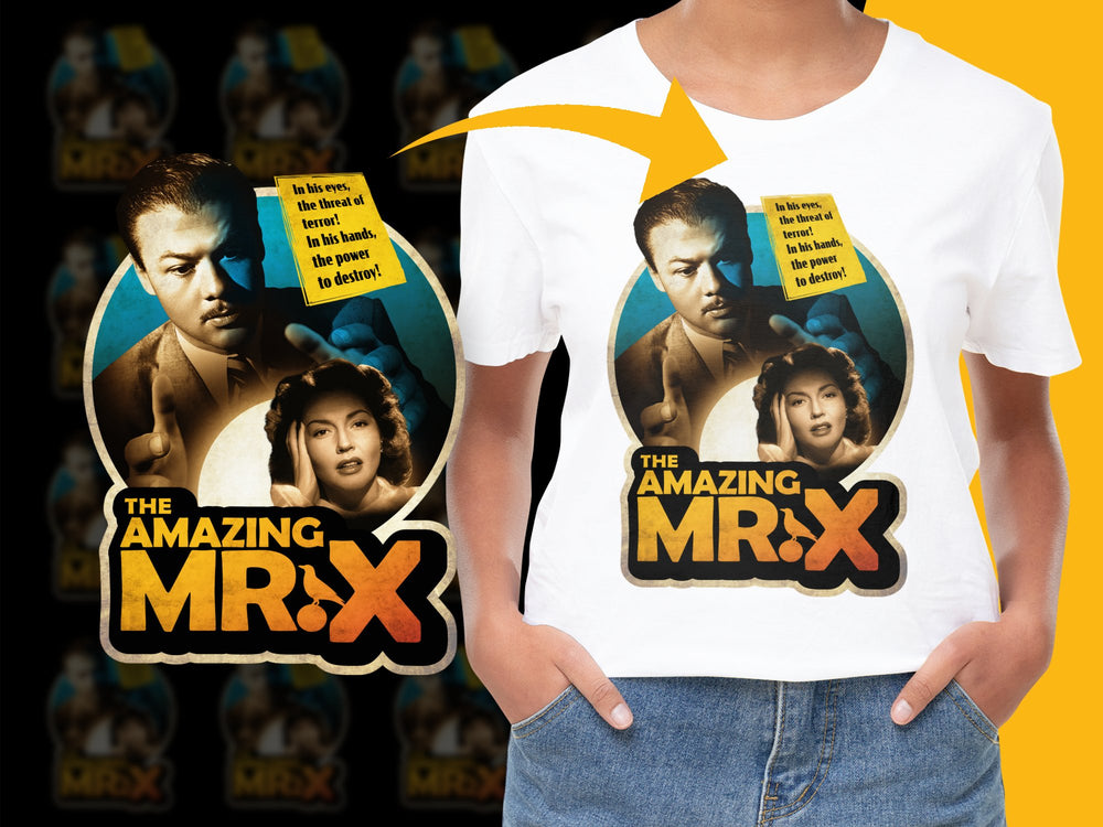 Vintage Movie Poster T-Shirt, The Amazing Mr. X, Classic Film Graphic Tee, Retro Style Unisex Shirt