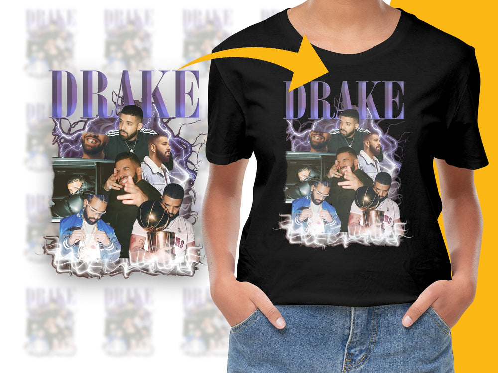 Drake Graphic T-Shirt, Hip Hop Music Tee, Men's Black Cotton Shirt, Artist Inspired Top, Fan Merchandise, Casual Streetwear Fashion