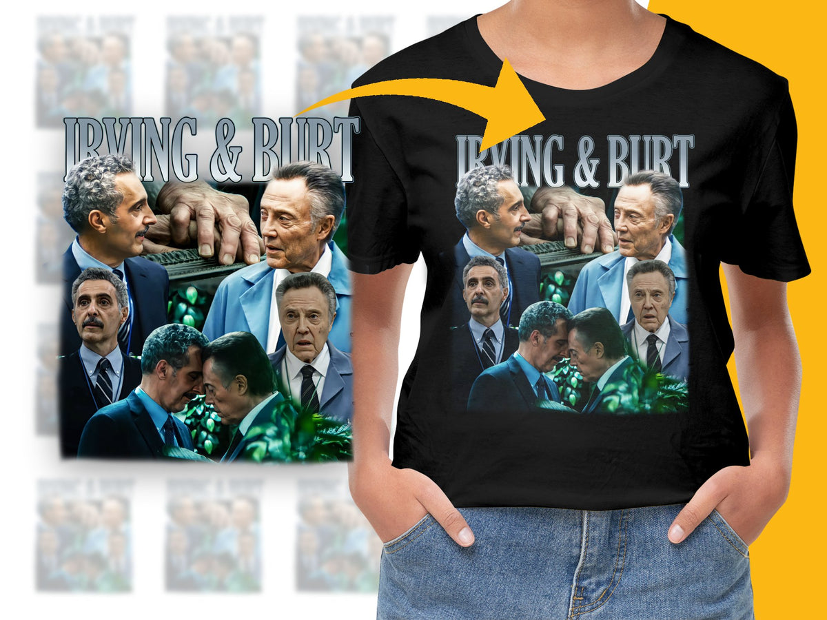 Irving and Birt Graphic T-Shirt, Vintage Movie Scene, Classic Film Tee, Men's and Women's Sizes Available