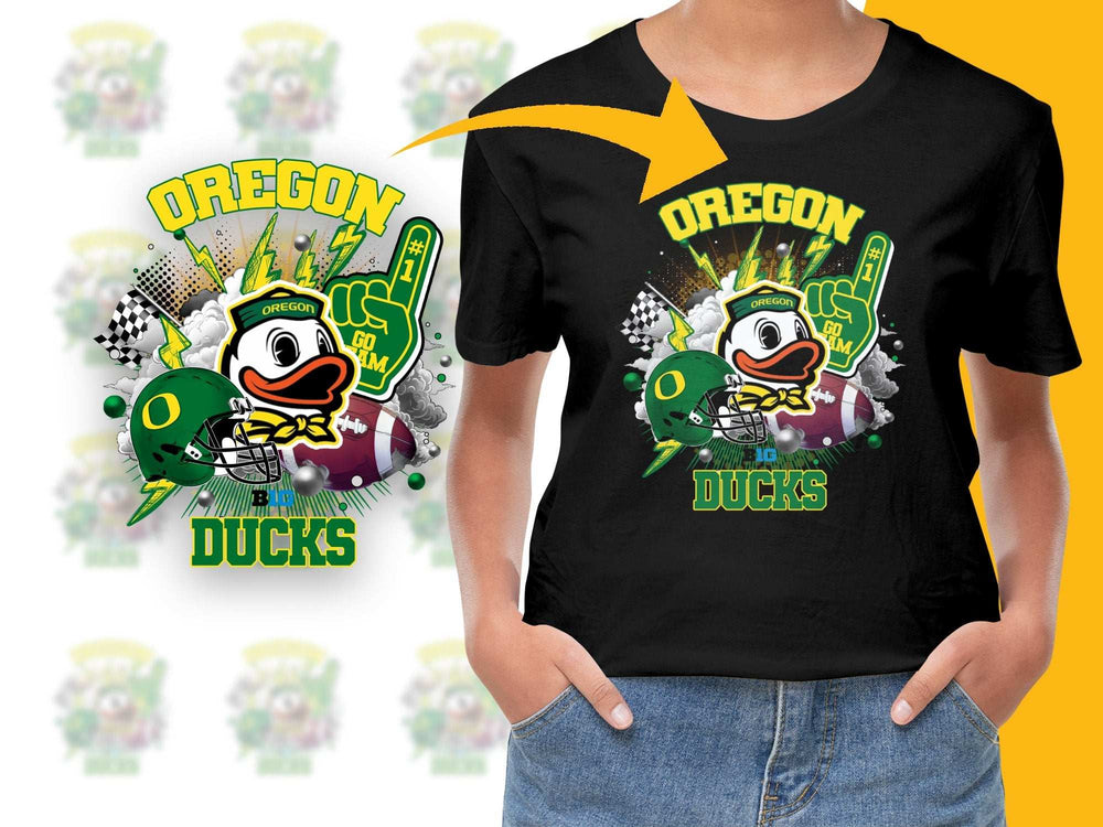 Oregon Ducks Graphic T-Shirt, Colorful Sports Team Fan Apparel, Unisex Casual Wear