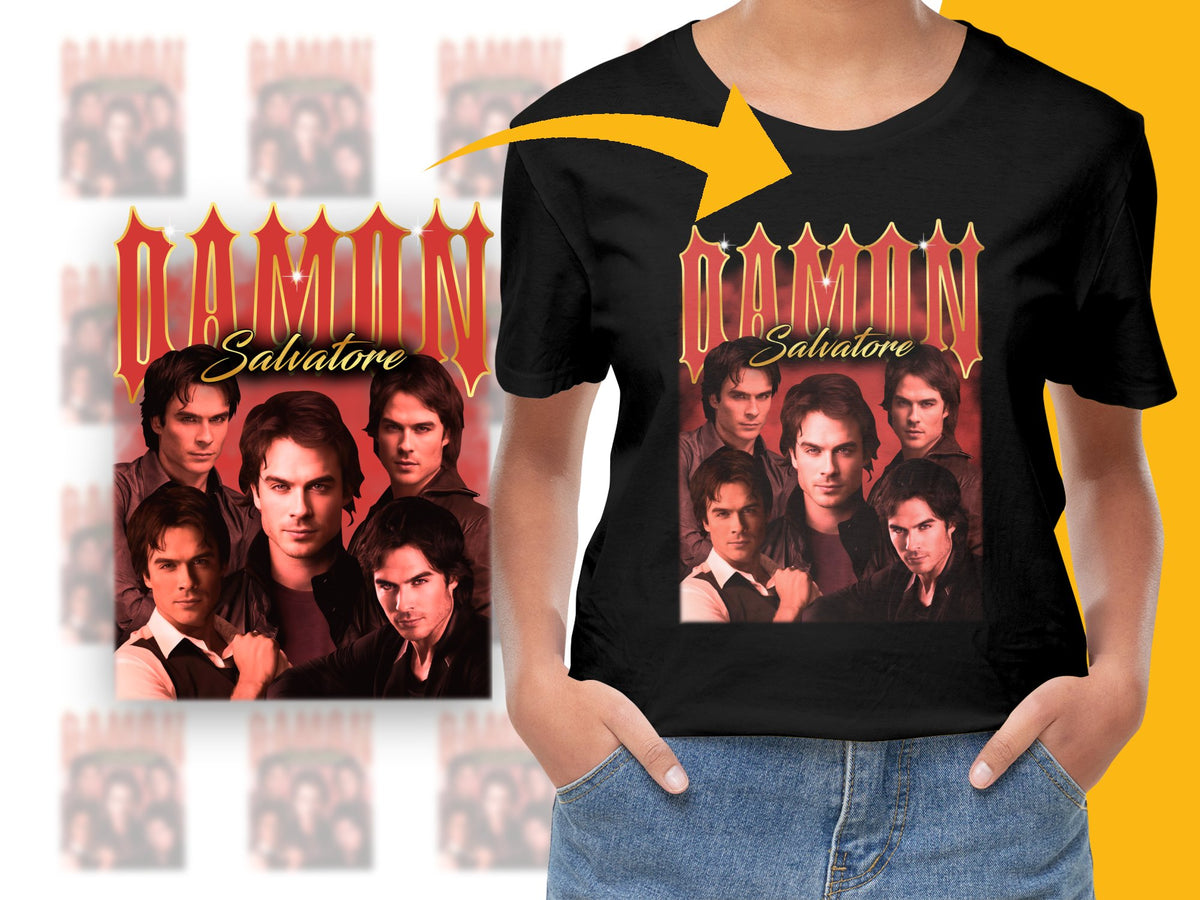 Salvatore Family T-shirt Vampire Drama TV Show Inspired Graphic Tee Vintage Style Fan Merchandise Gift