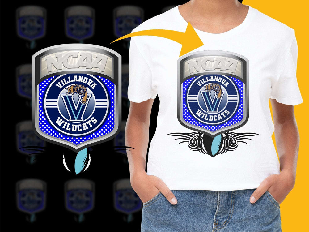 Villanova Wildcats NCAA Ring T-Shirt, College Sports Fan Apparel, Unisex Cotton Tee