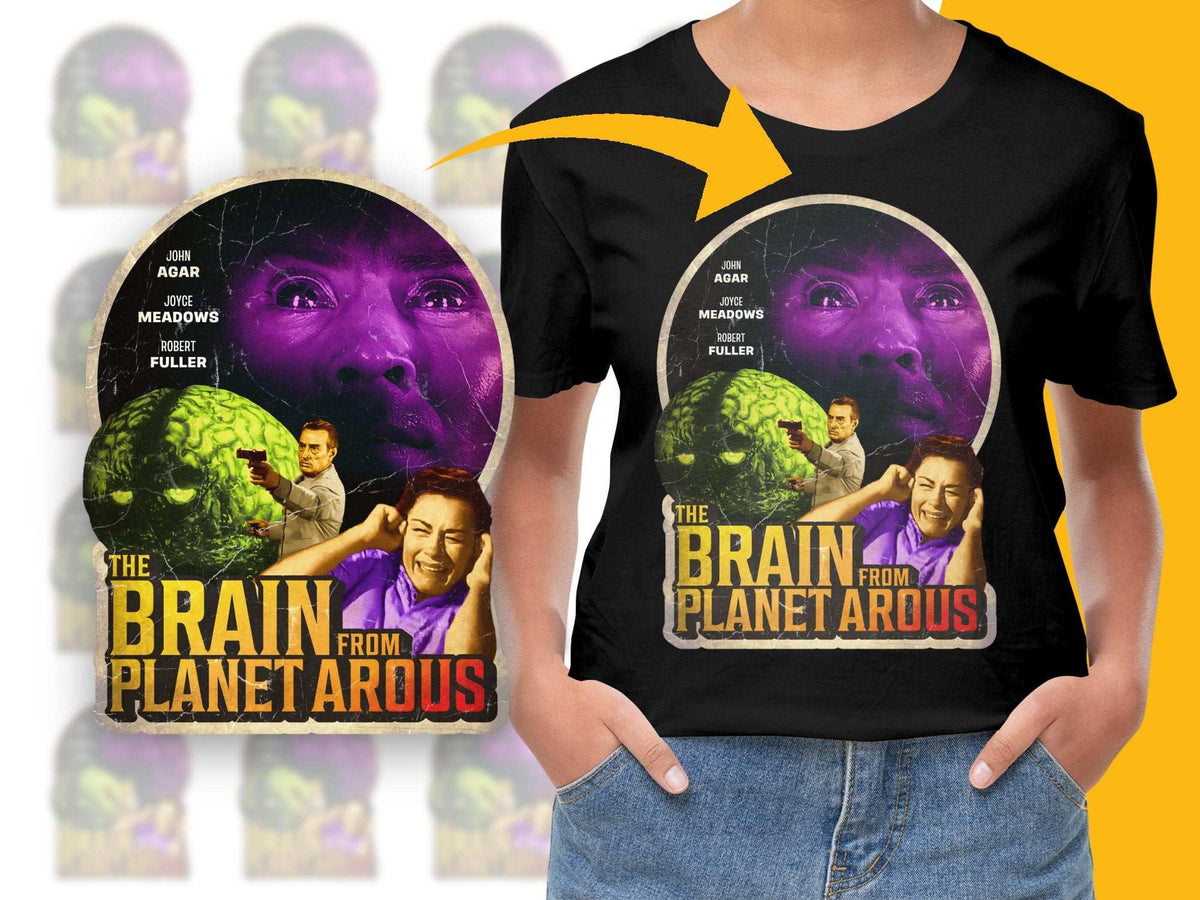 Vintage Sci-Fi T-Shirt, The Brain from Planet Arous, Classic Movie Tee, Retro Film Graphic, Unisex Clothing