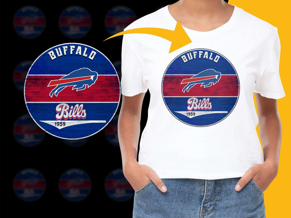 Vintage Buffalo Bills 1959 Logo T-Shirt, Retro Sports Fan Apparel, Classic Football Design Tee