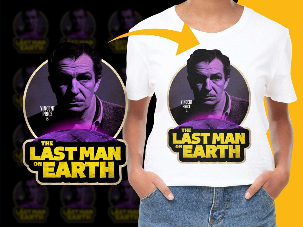 Vintage Horror Movie T-Shirt, 'The Last Man on Earth' Vincent Price Tee, Classic Film Graphic Shirt, Retro Style Clothing for Fans