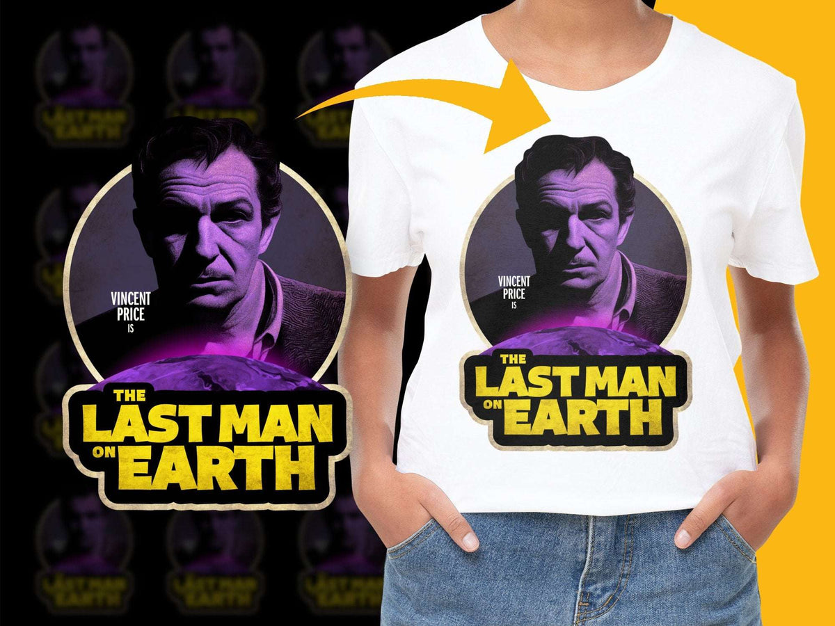 Vintage Horror Movie T-Shirt, 'The Last Man on Earth' Vincent Price Tee, Classic Film Graphic Shirt, Retro Style Clothing for Fans