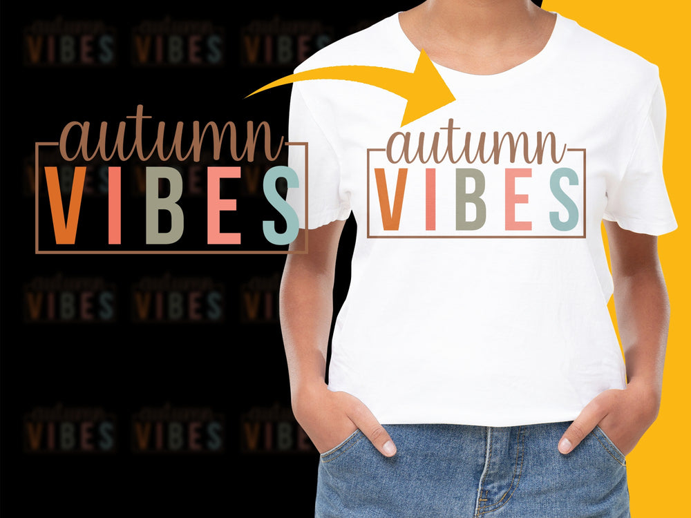 Autumn Vibes Graphic T-Shirt, Colorful Fall Season Tee, Casual Fashion Top for Women and Men, Trendy Shirt Design