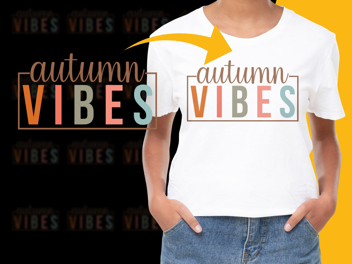 Autumn Vibes Graphic T-Shirt, Colorful Fall Season Tee, Casual Fashion Top for Women and Men, Trendy Shirt Design