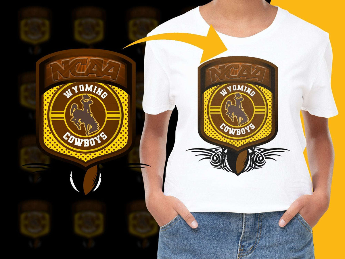 NCAA Wyoming Cowboys Graphic T-Shirt, Vintage College Sports Tee, Fan Apparel