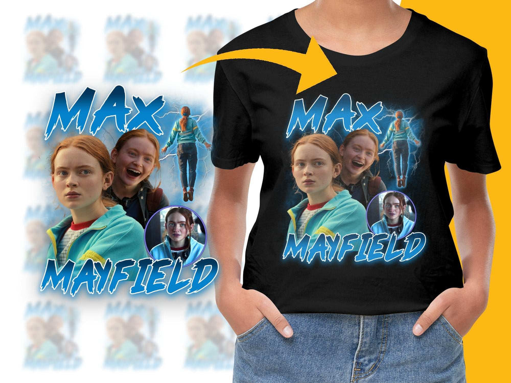 Max Mayfield Stranger Things Inspired Graphic T-Shirt, Fan Art Tee, Multiple Designs, Trendy Pop Culture Apparel