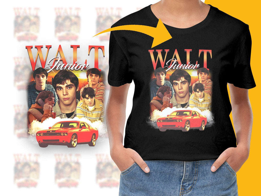 Vintage Walt Junior Graphic T-Shirt, Retro Car and Movie Inspired, Unisex Casual Wear Tee