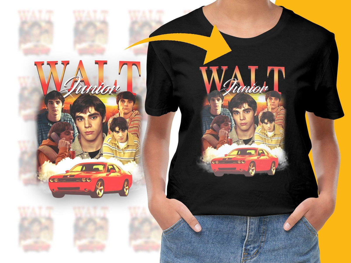 Vintage Walt Junior Graphic T-Shirt, Retro Car and Movie Inspired, Unisex Casual Wear Tee