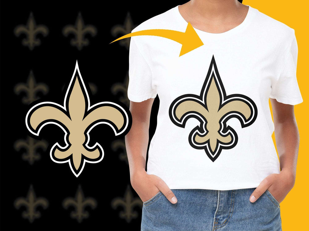 Fleur-de-Lis T-Shirt, Black and Gold Graphic Tee, Stylish Casual Wear, Unisex Clothing