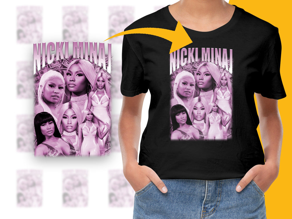 Nicki Minaj Graphic T-Shirt, Hip Hop Fan Merch, Music Artist Tee, Casual Streetwear, Trendy Top, Unisex Fashion