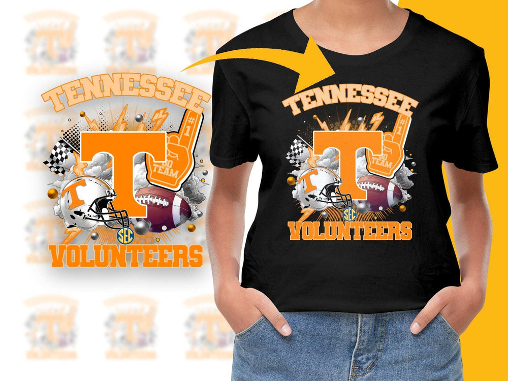 Tennessee Volunteers T-Shirt, College Football Fan Gear, SEC Team Graphic Tee, Sports Apparel