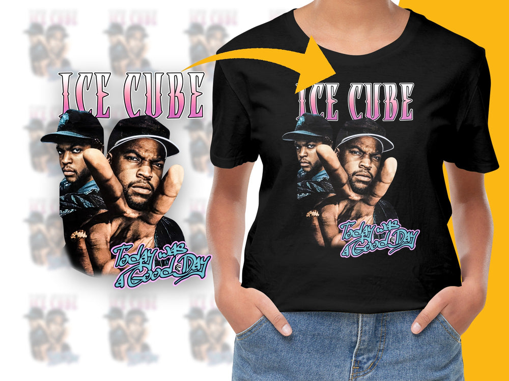 Vintage Ice Cube T-Shirt, Today Was A Good Day, 90s Hip Hop Tee, Retro Music Fan Apparel, Unisex Black Cotton Shirt