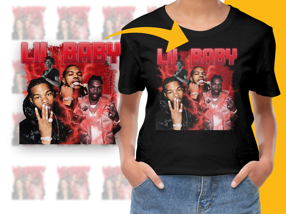 Lil Baby Graphic T-Shirt, Hip Hop Artist Fan Merch, Unisex Casual Streetwear, Trendy Music Tee, Soft Cotton Shirt, Gift for Music Lovers