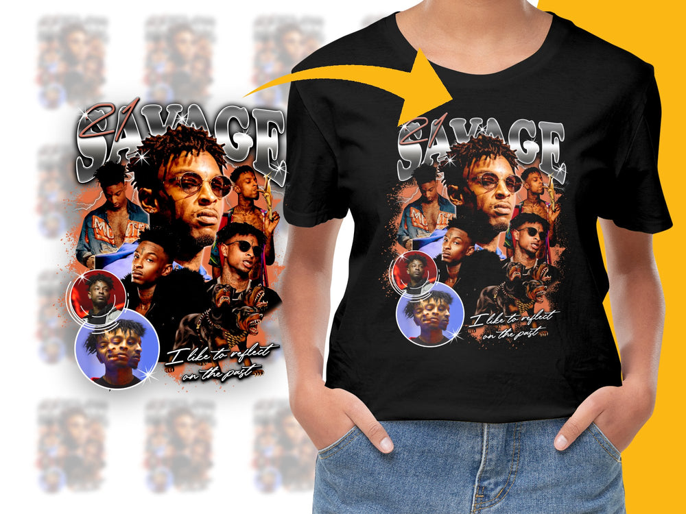 Vintage Rap Artist Graphic Tee, Hip Hop Music T-Shirt, Retro Style Black Shirt