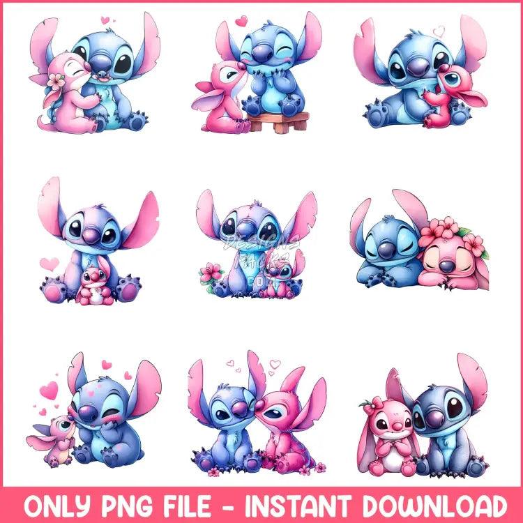 16 Lilo And Stitch Valentine Designs Bundle Png