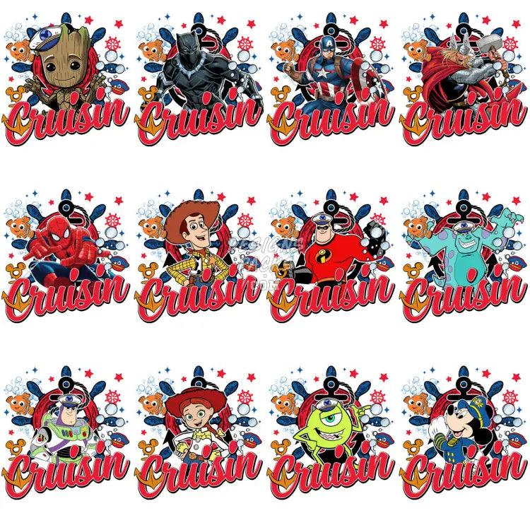 17 Cartoon Captain Cruisin Designs Bundle Png