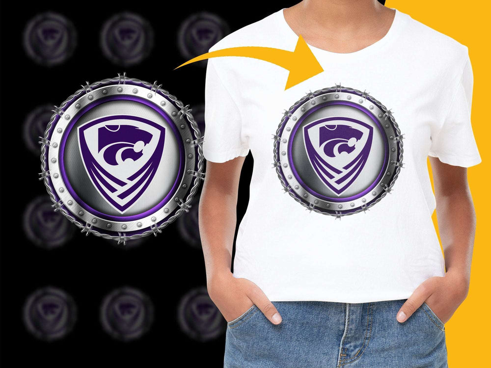 Kansas State Wildcats Inspired T-Shirt, Purple Logo, Sports Fan Apparel, College Team Fashion, Unisex Tees