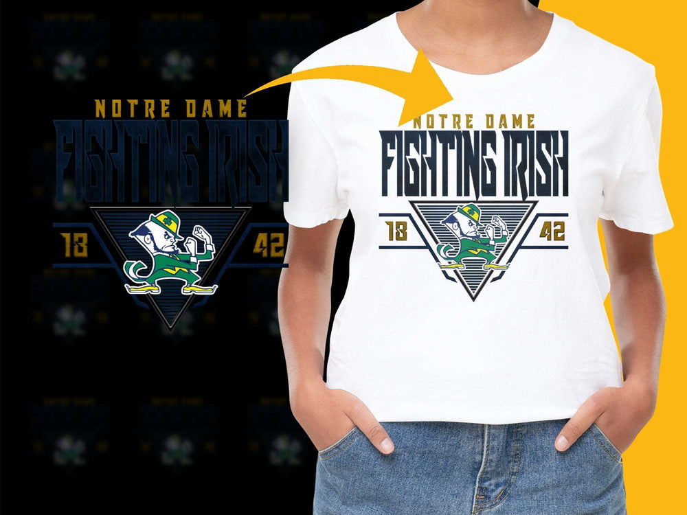 Notre Dame Fighting Irish T-Shirt, Graphic Tee, Sports Apparel, College Football, Men's Women's Sizes