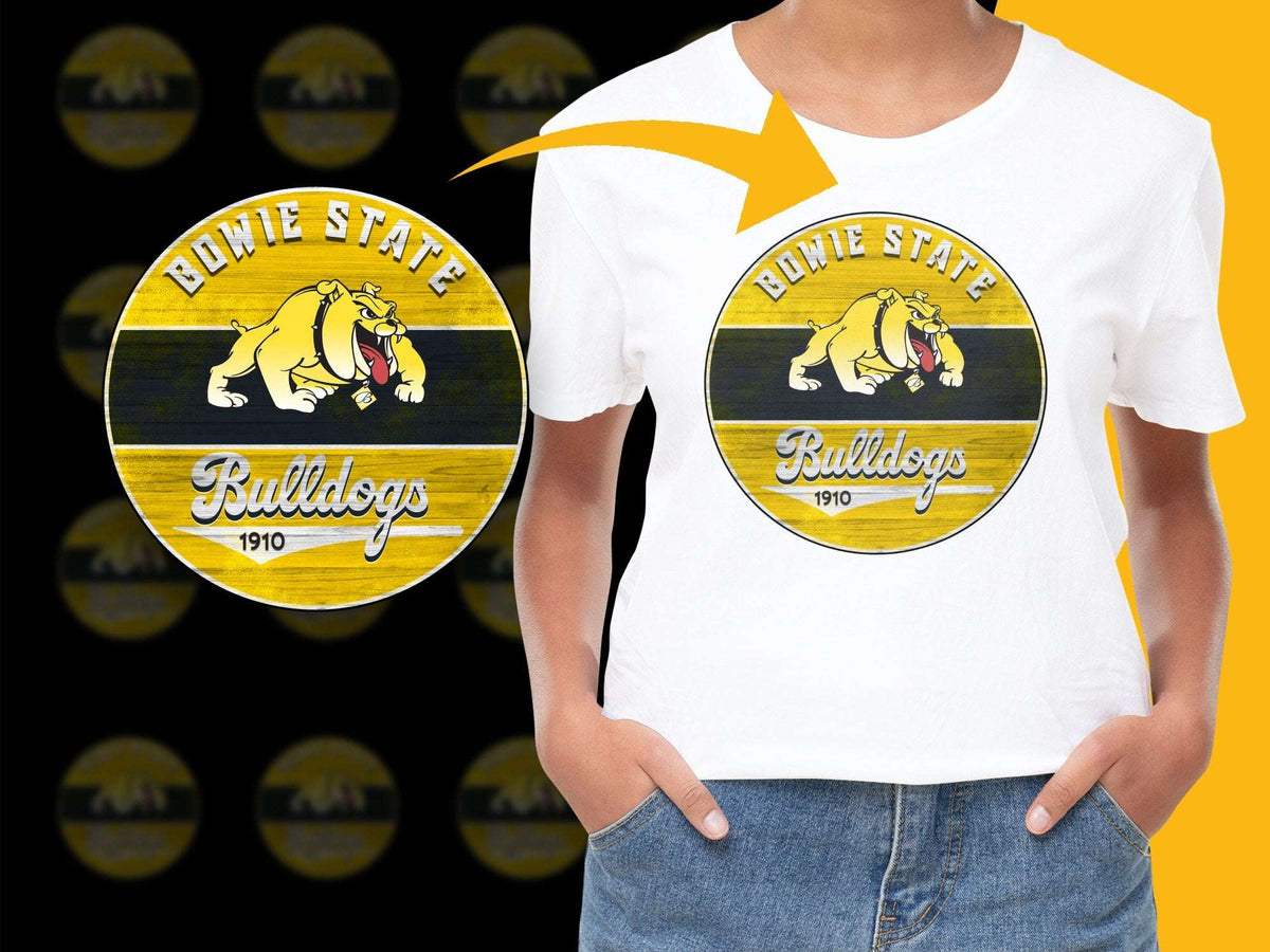 Bowie State University Bulldogs Graphic T-Shirt, Vintage College Logo, Casual Wear, Unisex Apparel, Gift for Students