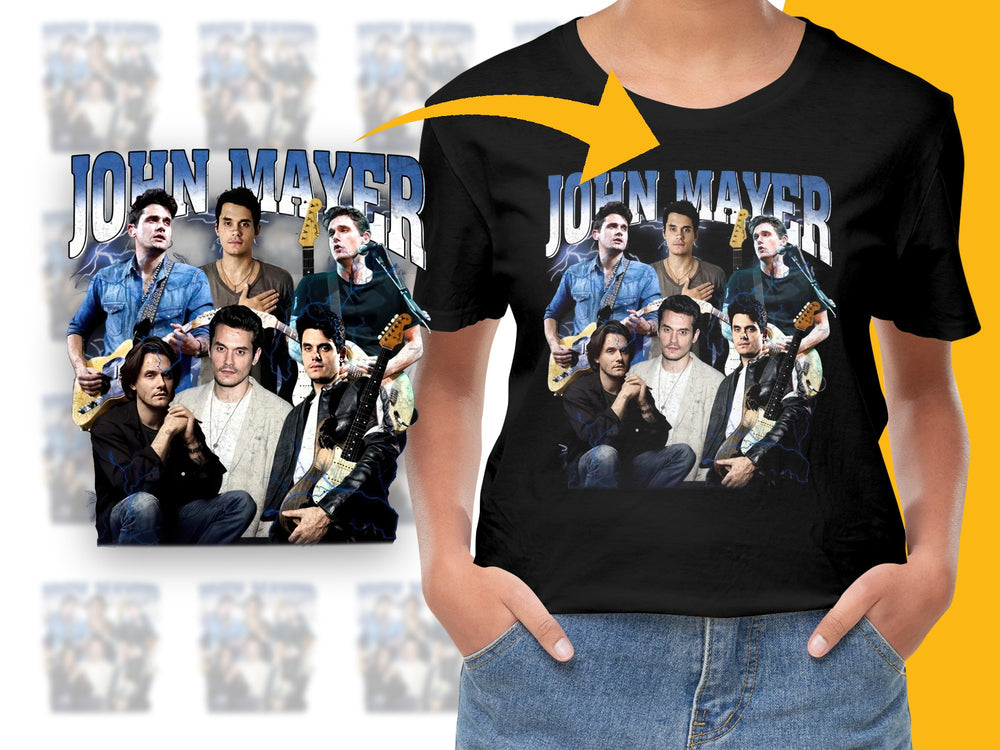 John Mayer Graphic T-Shirt, Vintage Style Rock Tee, Music Fan Apparel, Collector's Item, Soft Cotton Shirt