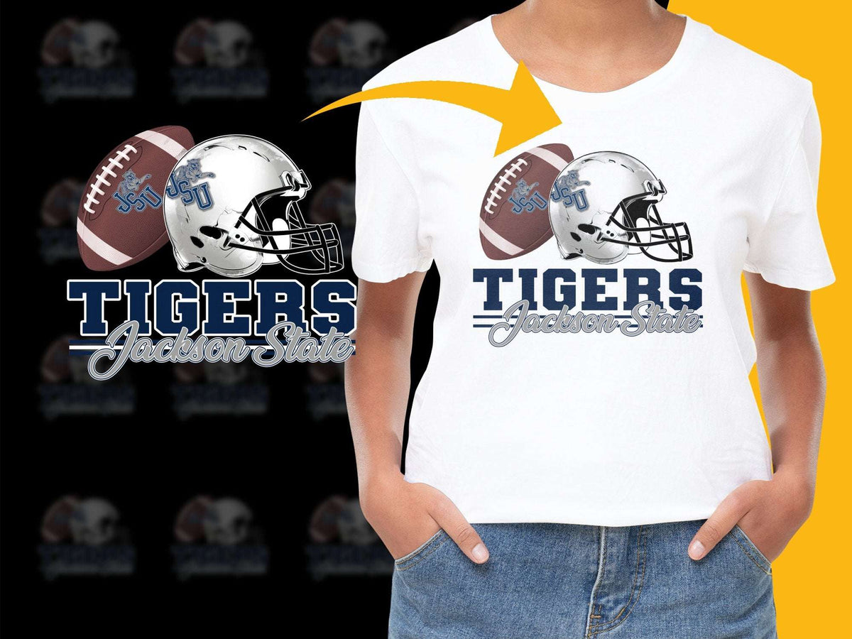 Jackson State Tigers Football T-Shirt, Sports Fan Apparel, College Team Graphic Tee, Unisex Casual Wear