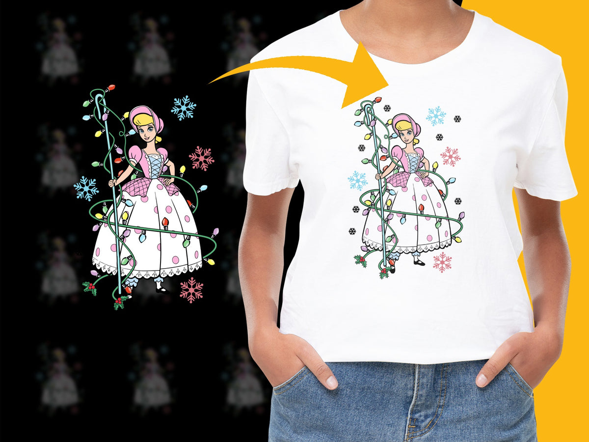 Women's Fairy Tale Princess Graphic T-Shirt, Cute Fantasy Tee, Colorful Casual Summer Top