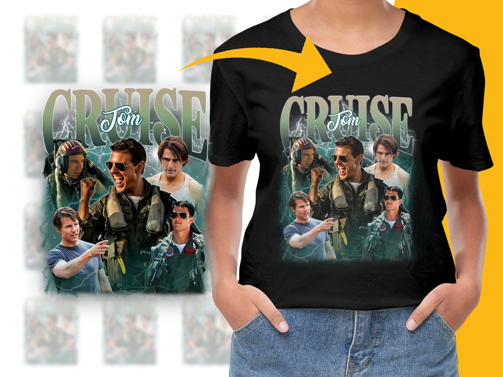 Tom Cruise Inspired T-Shirt, Classic Movie Graphic Tee, Retro Film Design, Unisex Fashion Top