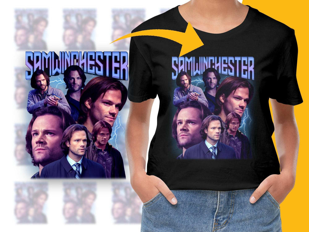 Sam Winchester Graphic T-Shirt, Supernatural TV Show Fan Merch, Unisex Pop Culture Tee, Cotton Shirt, Casual Wear, Gift for Fans