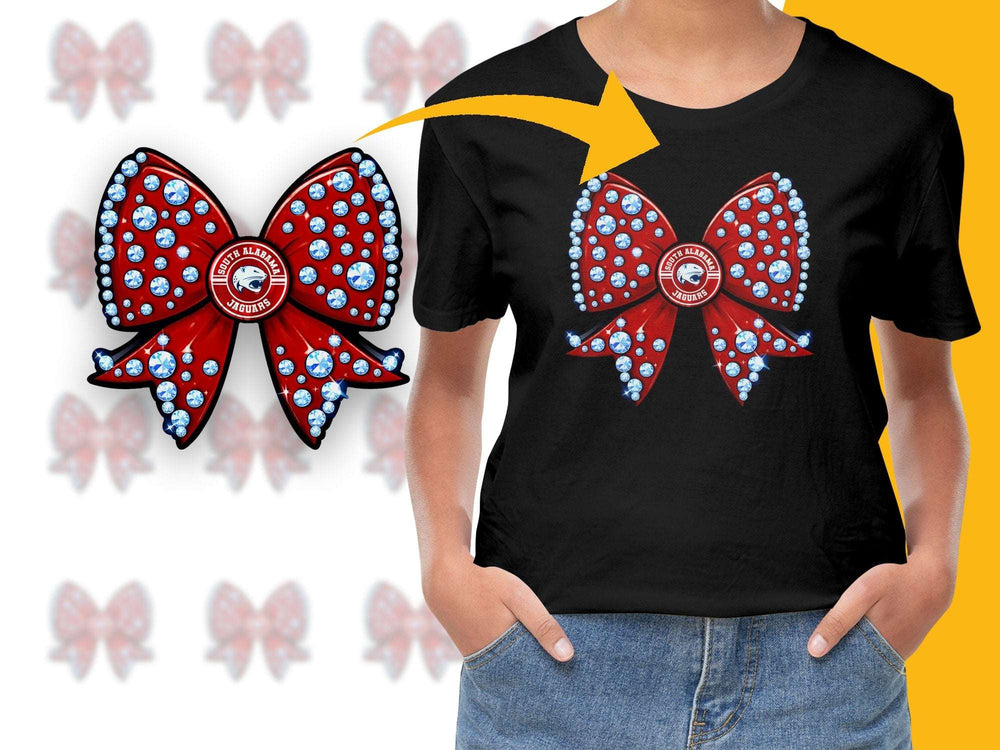 Women's Black T-Shirt with Red and Blue Butterfly Graphic, Casual Summer Top